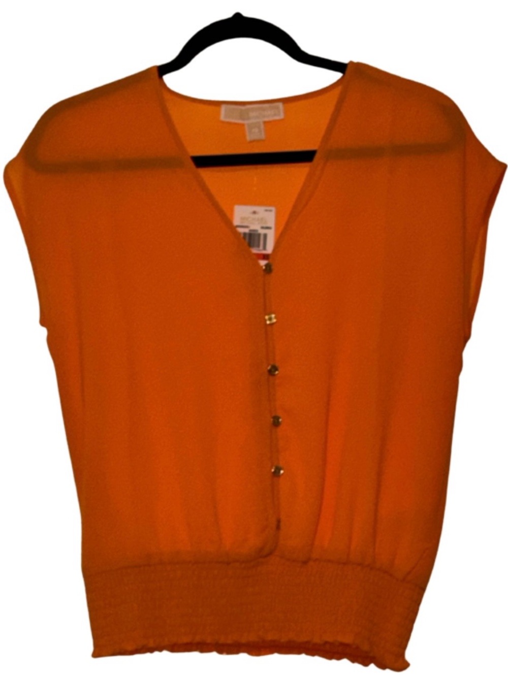 Michael Kors Dressy or Casual Orange Blouse